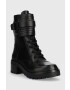 DKNY Боти Basia в черно с висок ток - Pepit.bg