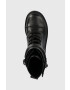 DKNY Боти Basia в черно с висок ток - Pepit.bg
