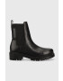 DKNY Боти челси Rick в черно с равна подметка - Pepit.bg