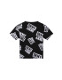 DKNY Детска памучна тениска в черно с десен - Pepit.bg