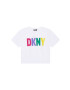 DKNY Детска памучна тениска в бяло - Pepit.bg