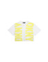 DKNY Детска памучна тениска в жълто - Pepit.bg