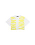 DKNY Детска памучна тениска в жълто - Pepit.bg