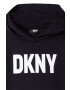 DKNY Детска рокля в черно къс модел разкроен модел - Pepit.bg