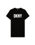 DKNY Детска рокля в черно къс модел разкроен модел - Pepit.bg