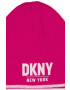 DKNY Детска шапка в розово с фина плетка - Pepit.bg