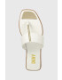 DKNY Джапанки DEJA в бяло с равна подметка K4287301 - Pepit.bg
