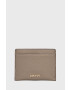 DKNY Кожен калъф за карти дамски в бежово - Pepit.bg