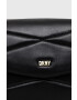 DKNY Кожена чанта в черно - Pepit.bg