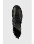 DKNY Кожени боти Ita в черно с платформа - Pepit.bg