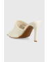 DKNY Кожени чехли BRONX в бежово с ток стилето K1326014 - Pepit.bg
