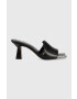 DKNY Кожени чехли KAILYN в черно с ток стилето K1374221 - Pepit.bg