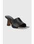 DKNY Кожени чехли KAILYN в черно с ток стилето K1374221 - Pepit.bg