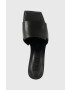 DKNY Кожени чехли KAILYN в черно с ток стилето K1374221 - Pepit.bg