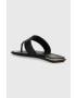 DKNY Кожени джапанки DEJA в черно с равна подметка K4259021 - Pepit.bg