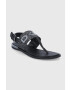 DKNY Кожени сандали дамски в черно - Pepit.bg