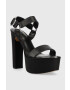 DKNY Кожени сандали SHILA в черно K1336126 - Pepit.bg