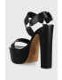 DKNY Кожени сандали SHILA в черно K1336126 - Pepit.bg