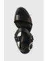 DKNY Кожени сандали SHILA в черно K1336126 - Pepit.bg