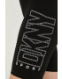 DKNY Къси панталони в черно с апликация с висока талия - Pepit.bg
