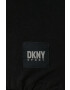 DKNY Памучен суичър в черно с принт - Pepit.bg