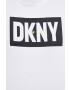 DKNY Памучна тениска в бяло - Pepit.bg