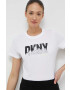 DKNY Памучна тениска в бяло - Pepit.bg