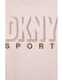 DKNY Памучна тениска в розово - Pepit.bg