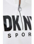 DKNY Рокля в бяло къс модел с уголемена кройка - Pepit.bg