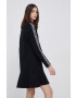 DKNY Рокля в черно къс модел разкроен модел - Pepit.bg