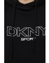 DKNY Рокля в черно къс модел с уголемена кройка - Pepit.bg