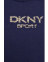 DKNY Суичър дамски в тъмносиньо с принт - Pepit.bg