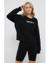 DKNY Суичър дамска в оранжево с принт - Pepit.bg