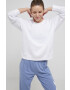 DKNY Суичър дамска в бяло с апликация - Pepit.bg