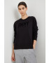 DKNY Суичър в черно с качулка с принт - Pepit.bg