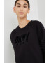 DKNY Суичър в черно с качулка с принт - Pepit.bg
