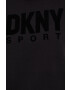 DKNY Суичър в черно с качулка с принт - Pepit.bg