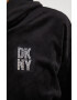 DKNY Суичър в черно с качулка с апликация - Pepit.bg