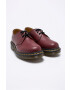 Dr. Martens Кожени половинки обувки в бордо с равна подметка - Pepit.bg