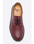 Dr. Martens Кожени половинки обувки в бордо с равна подметка - Pepit.bg