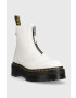 Dr. Martens Кожени боти Jetta в бяло с платформа - Pepit.bg