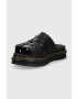 Dr. Martens Кожени чехли в черно - Pepit.bg
