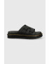 Dr. Martens Кожени чехли в черно - Pepit.bg
