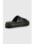 Dr. Martens Кожени чехли в черно - Pepit.bg