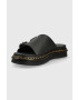 Dr. Martens Кожени чехли в черно - Pepit.bg