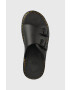 Dr. Martens Кожени чехли в черно - Pepit.bg