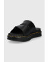 Dr. Martens Кожени чехли в черно - Pepit.bg