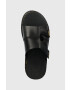 Dr. Martens Кожени чехли в черно - Pepit.bg