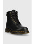 Dr. Martens Кожени кубинки 1460 в черно с равна подметка с изолация - Pepit.bg