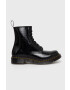 Dr. Martens Кожени кубинки 1460 дамски в черно с равна подметка - Pepit.bg